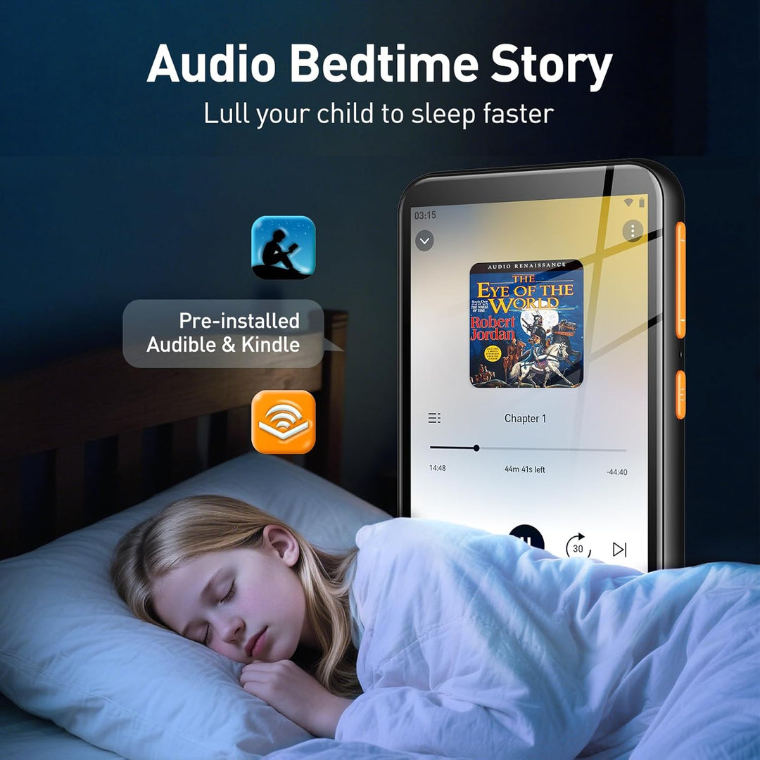 Reproductor MP3 AGPTEK de 80GB para niños con Bluetooth y WiFi, T07...