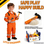 Juego de herramientas para niños con taladro de juguete y casco de seguridad, banco de trabajo para niños, kit de herramientas de construcción de juego de simulación, juguetes de