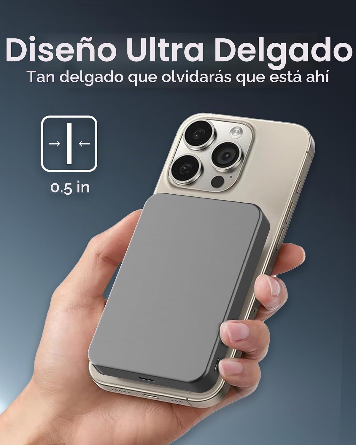 myCharge CliqAir - Banco de energía magnético de 10000 mAh, diseño...