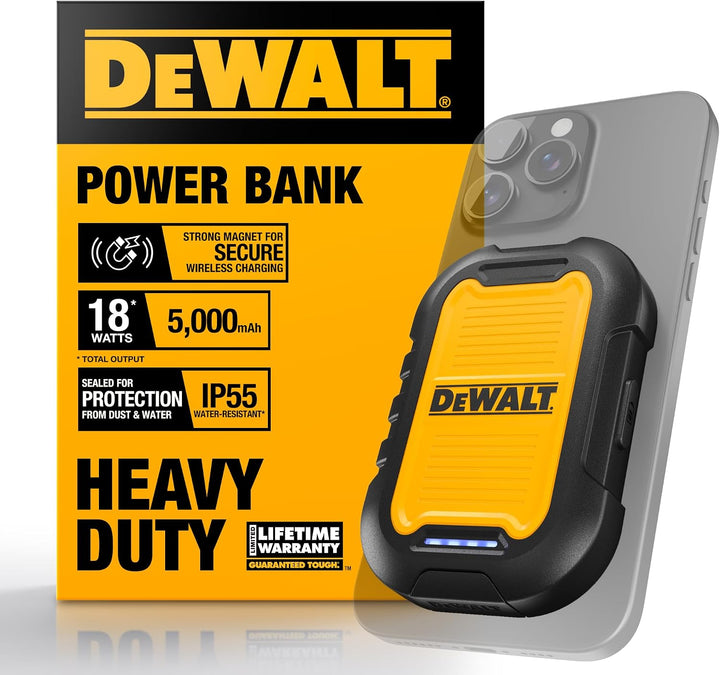 DEWALT Banco de energía magnético de servicio pesado de 5,000mAh, c...