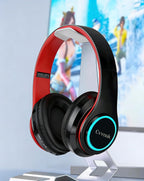 Los auriculares inalámbricos premium cuentan con una función de emisión de luz y se pueden llevar por encima de las orejas. Ofrecen un tiempo de reproducción de 24 horas y audio de alta