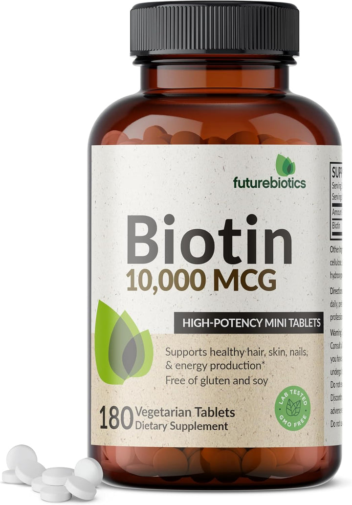 Futurebiotics Biotin 10,000 comprimidos de alta potencia MCG apoyan...