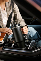STANLEY Quencher H2.0 - Vaso con asa y pajilla, tapa de 3 posiciones Flowstate de 30 onzas, compatible con portavasos para viajes, vaso de acero inoxidable aislado sin BPA, cuarzo rosa 2.0