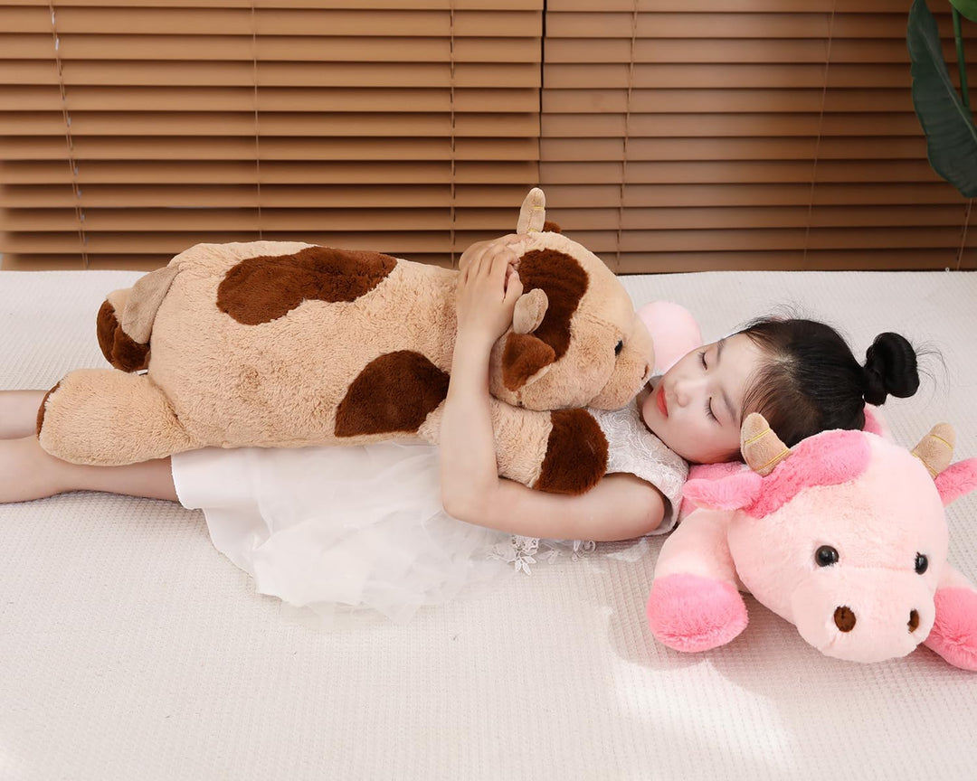 YESGIRL Animales de peluche con peso de vaca de 25.6 pulgadas y 5 l...
