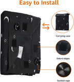 Amazon Basics Cortina opaca portátil para oscurecer la habitación con ventosas, reducción de ruido, 50 pulgadas de ancho x 78 pulgadas de largo, luna y estrellas, 1 paquete