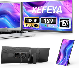 KEFEYA Extensor de pantalla para laptop, monitor portátil FHD 1080P...