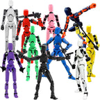 Conjunto de figuras de acción BVVLI T13, 10 piezas de juguetes de robot, Ensamblaje completado