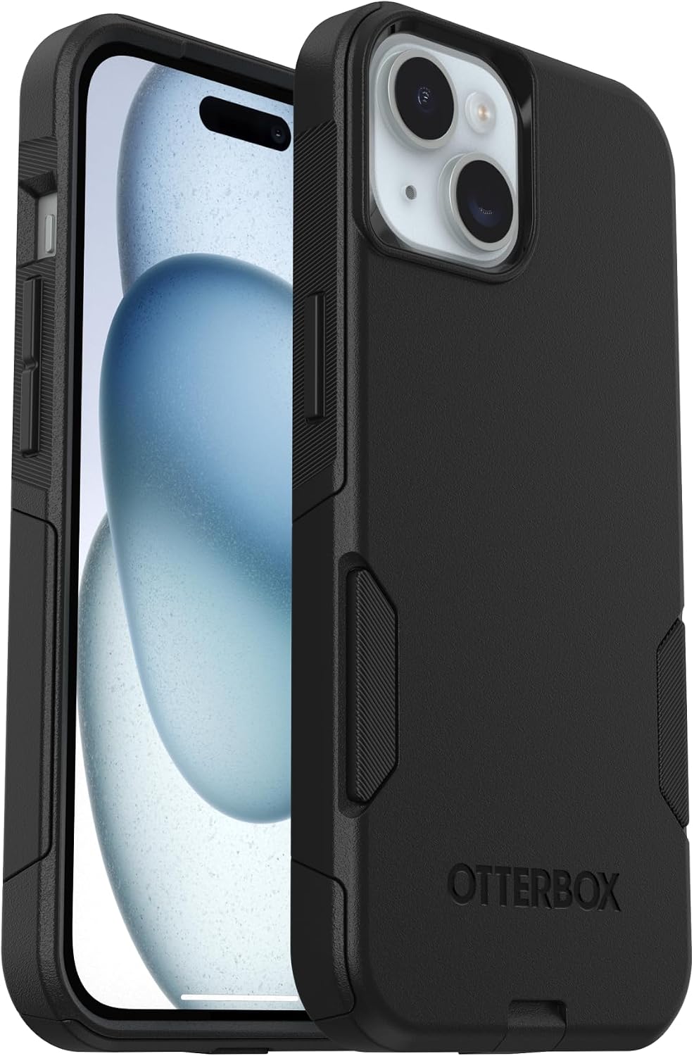 OtterBox iPhone 17e, 16e, 15, 14, & 13 Commuter Series Case - negro, Slim & Tough, Pocket-Friendly, con puerto Protection - Thin & Protective iPhone Case, Dual-Layer, Impact Absorbing iPhone Case