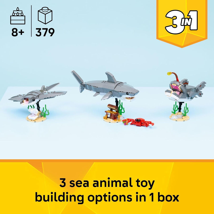 LEGO Creator - Juguete de construcción de tiburón feroz