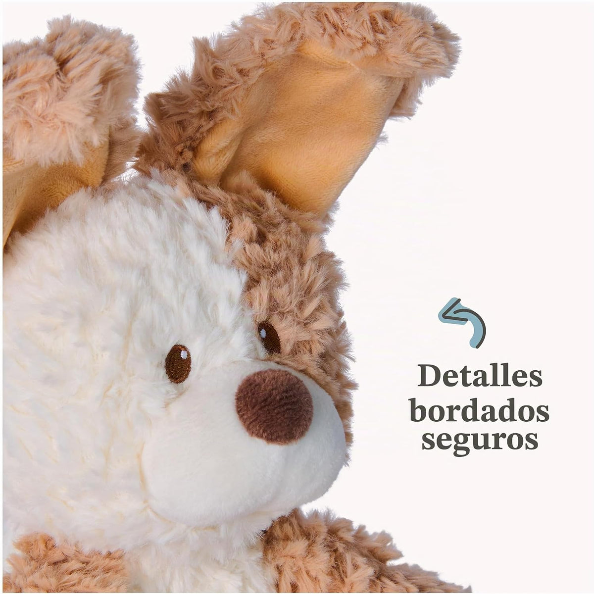 GUND Baby Peek--Boo Peeki Puppy Interactive Squeeze-Activated Plush Toy 7"