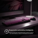 Meidosa Combo de teclado y mouse inalámbricos, 2.4 GHz degradado co...