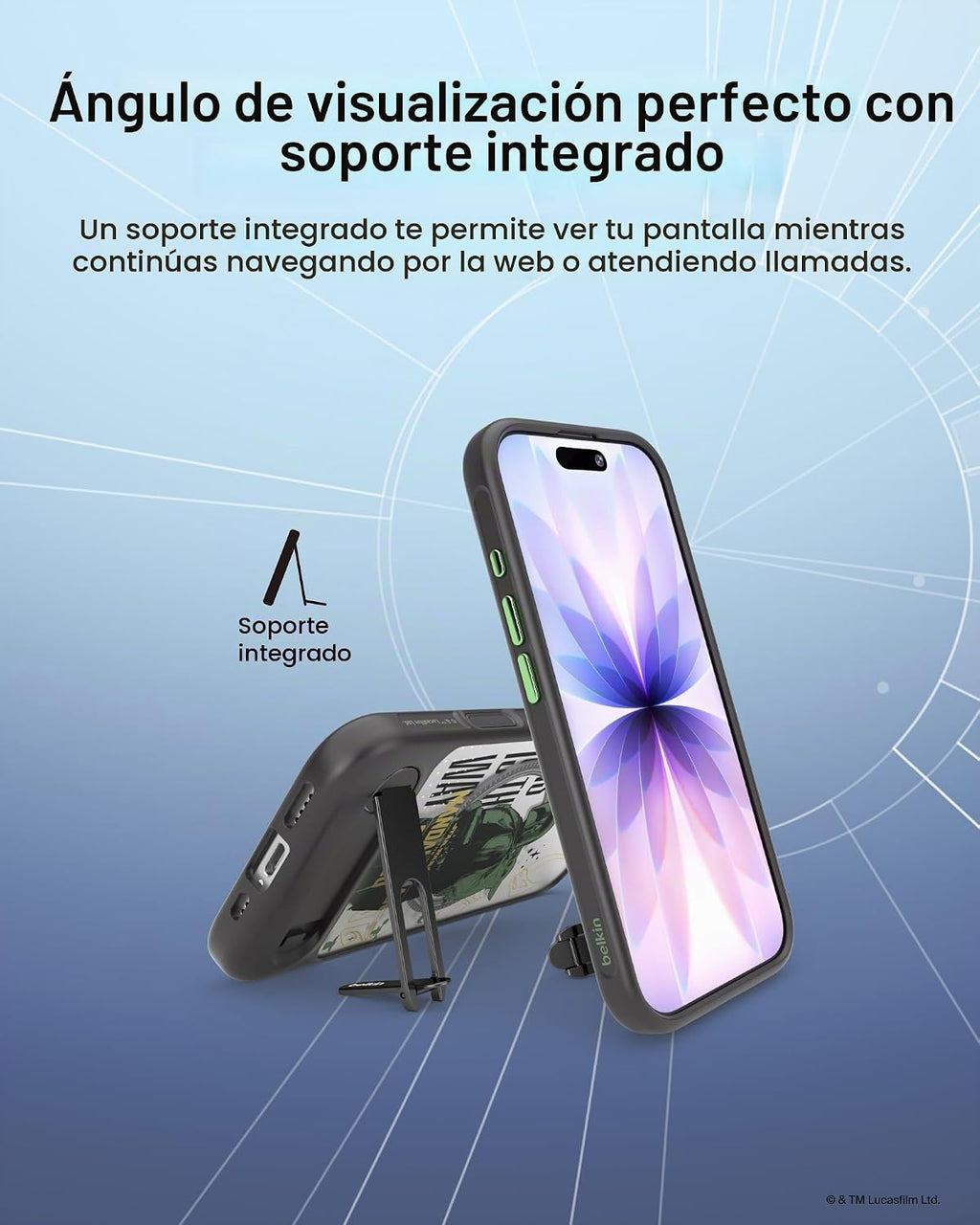Belkin Disney Mandalorian y Grogu - Funda para iPhone 17, MagSafe con