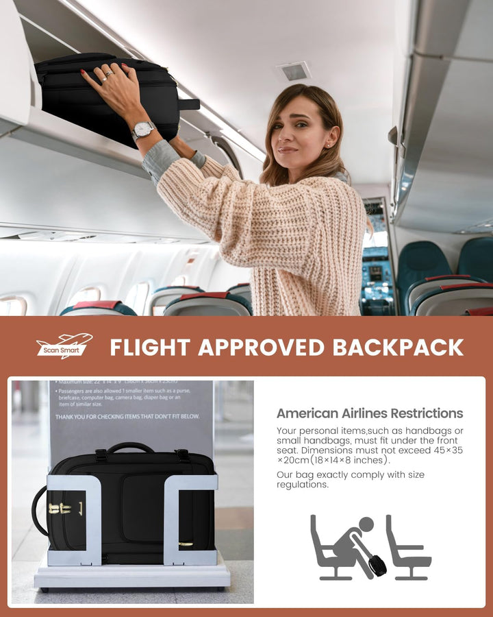 LOVEVOOK Mochila de viaje para mujer y hombre