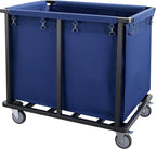 Carrito de lavandería comercial con ruedas, carrito de lavandería con