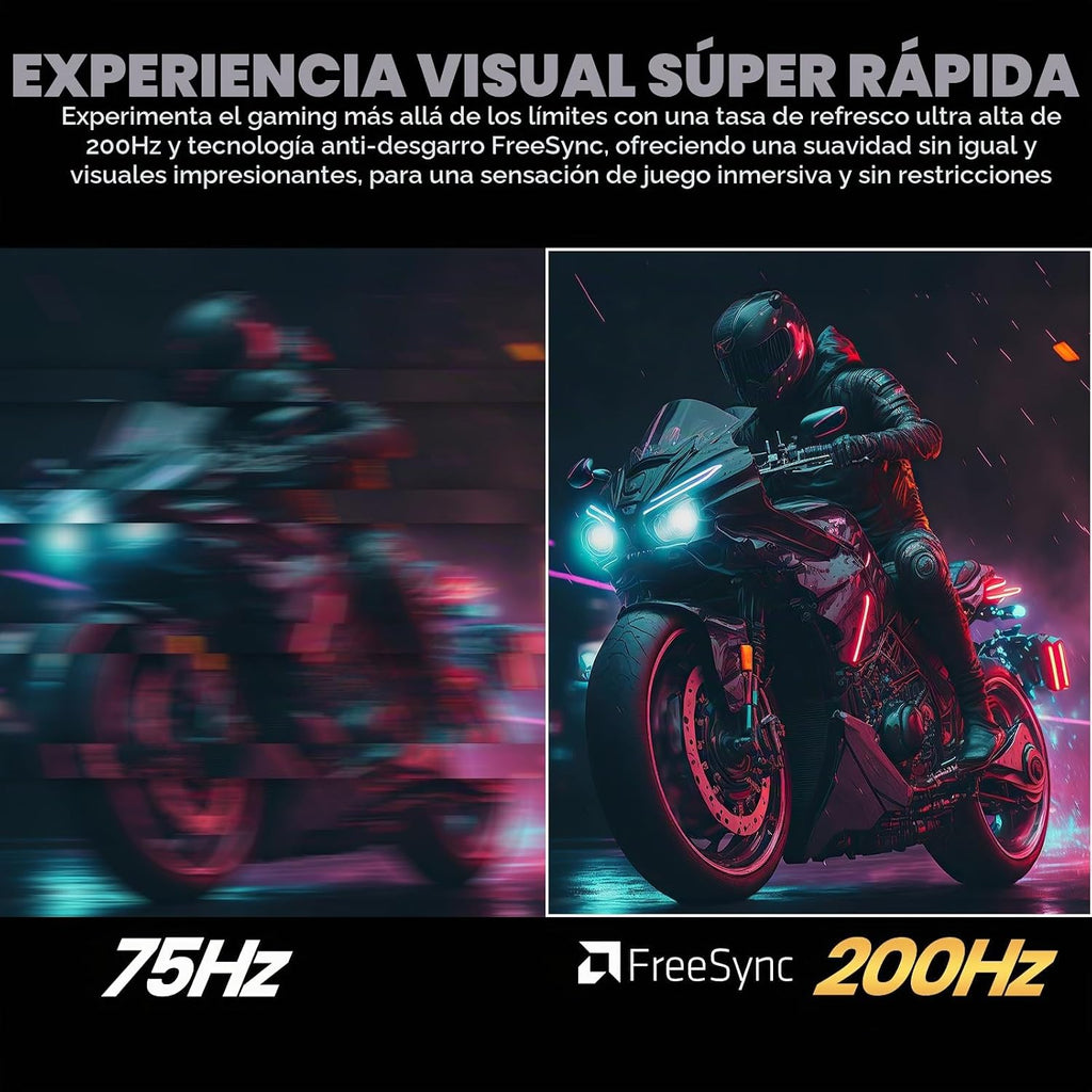 CRUA Monitor vertical FHD 200Hz de 24.5 pulgadas, altura\/pivote\/g...