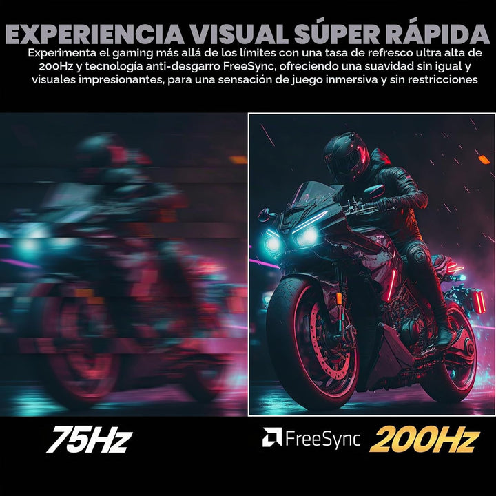 CRUA Monitor vertical FHD 200Hz de 24.5 pulgadas, altura\/pivote\/g...