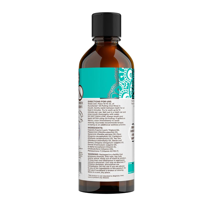 GuruNanda Extracto de aceite de coco, aliento fresco y blanqueador,...