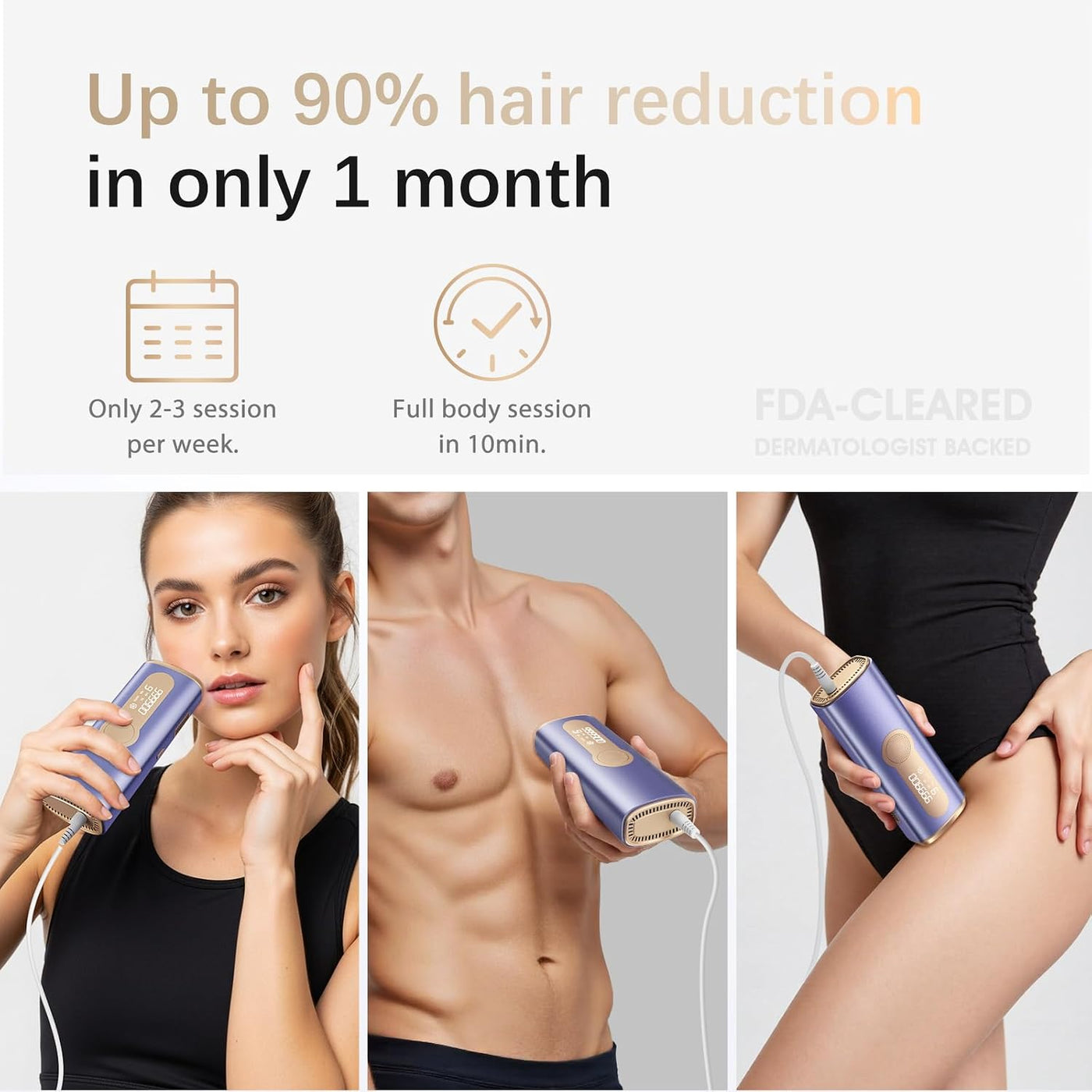 Dispositivo de depilación láser IPL para mujeres y hombres, seguro...