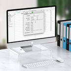 Soporte para monitor de acrílico, transparente, para computadora