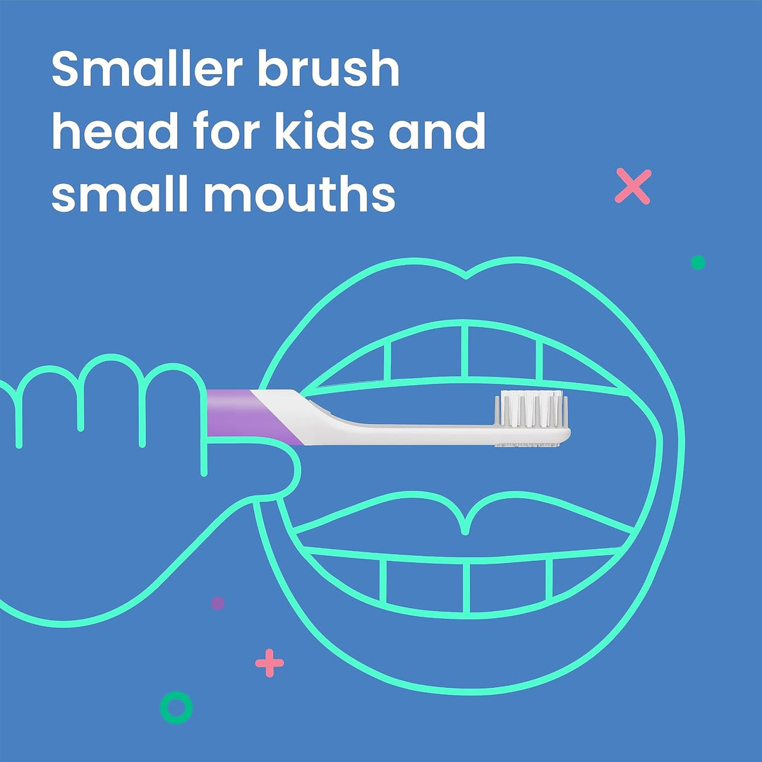 quip Cabezales de repuesto para cepillos de dientes sónicos para ni...