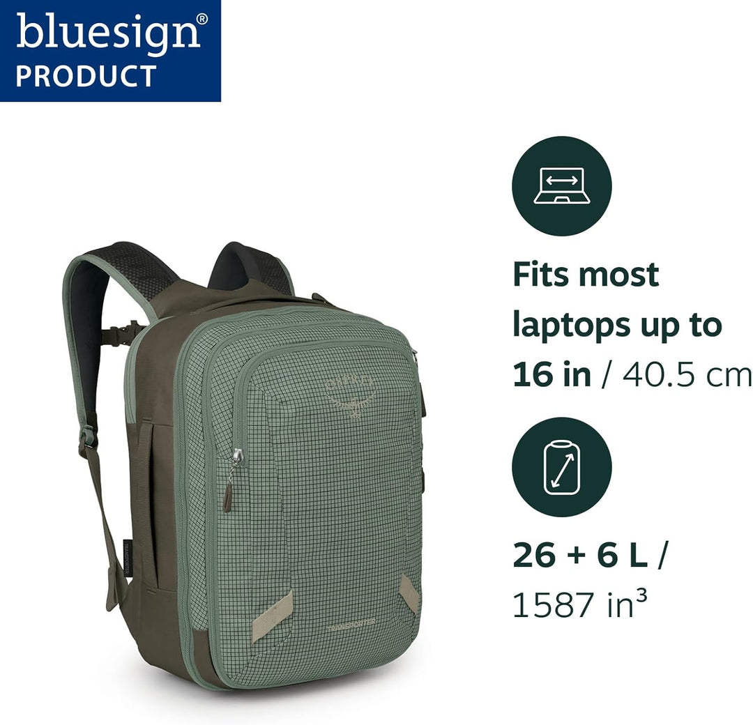 Osprey Transporter 26+6 Travel Pack - Expandable Personal Item Back...