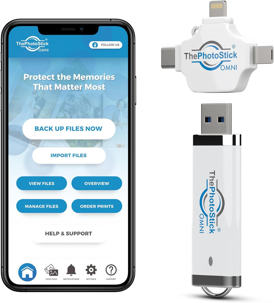 ThePhotoStick® Omni - Funda protectora de 32 GB + | Copia de seguri...