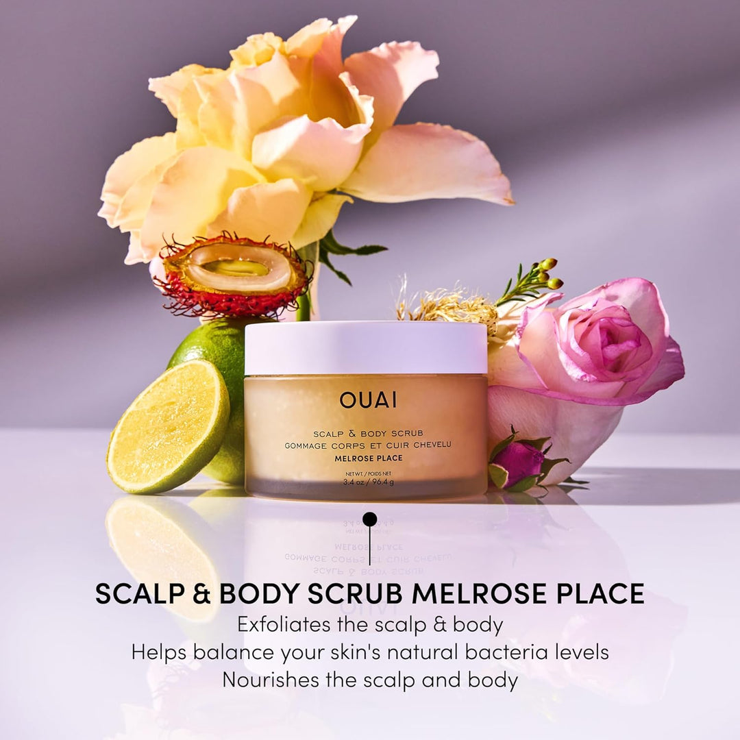 OUAI Melrose Place - Exfoliante corporal y cuero cabelludo tamaño d...
