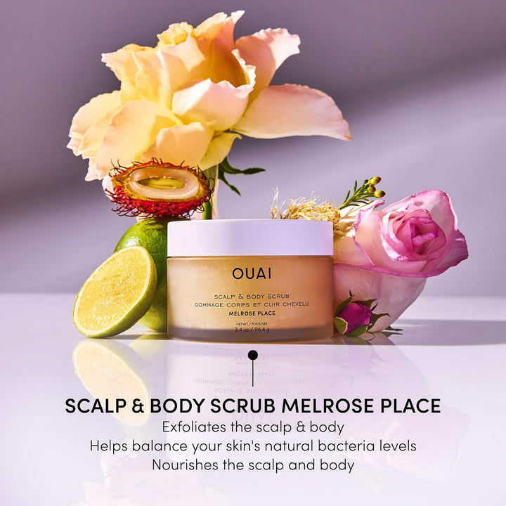 OUAI Melrose Place - Exfoliante corporal y cuero cabelludo tamaño d...