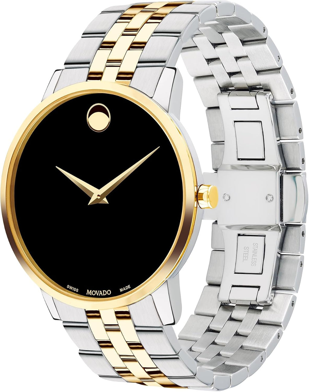 Reloj Movado Museum Classic para hombre, suizo, caja de acero inoxidable, 40 mm