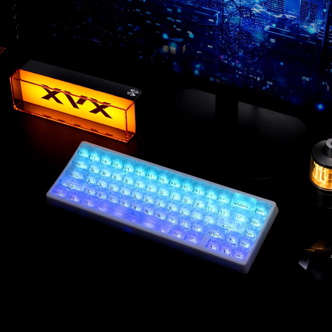 HITIME x XVX M67 JadeStone Teclado mecánico inalámbrico 60% para ju...