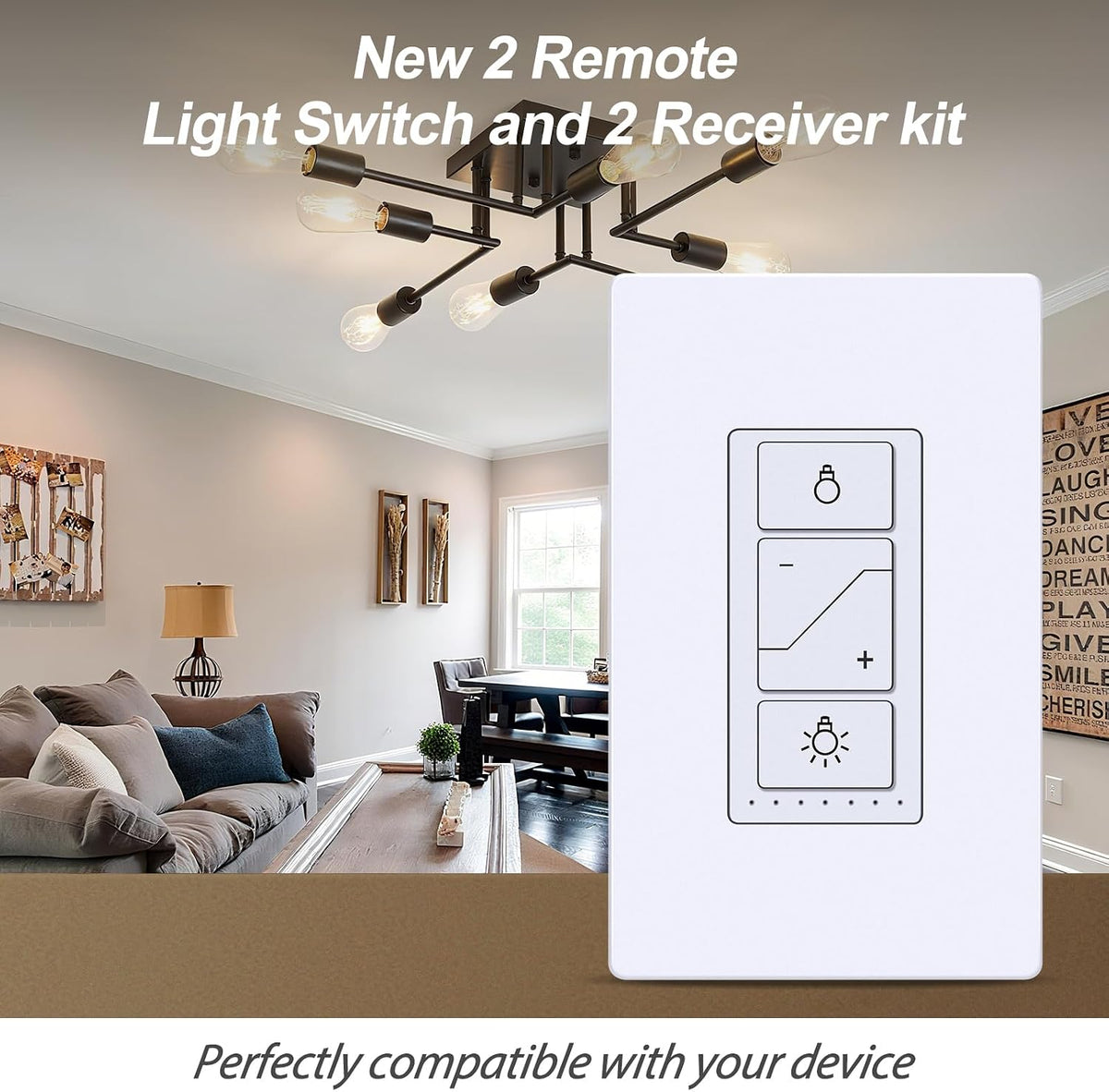 Nuevo interruptor de atenuación inalámbrico, interruptor de luz remoto de