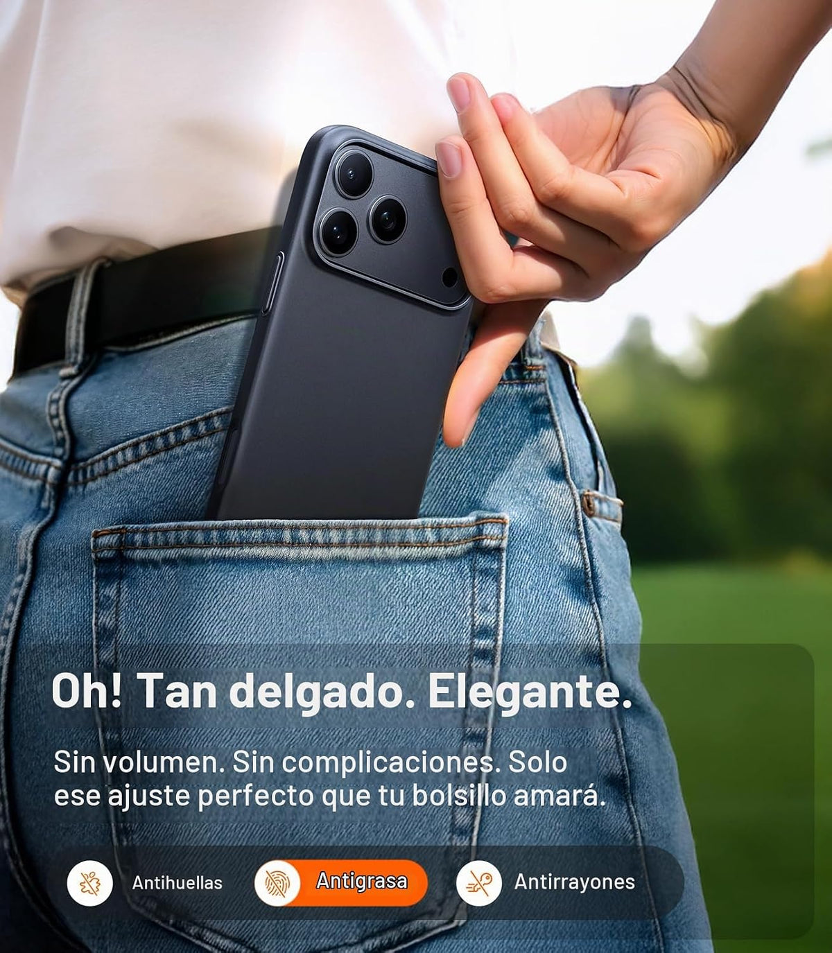 TORRAS Funda magnética delgada para iPhone 18 Pro de 6.3 pulgadas, mate
