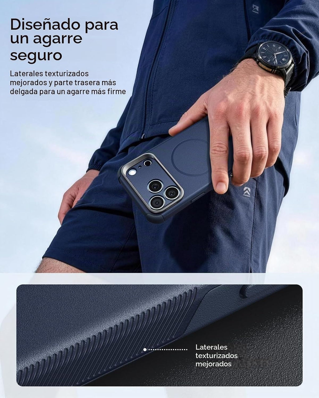 ESR Funda para iPhone 17 Pro Max con Soporte Stash, Protección contra Caídas de Grado Militar 7X con Control de Cámara, Cubierta Resistente para Teléfono que Absorbe Impactos, Compatible con