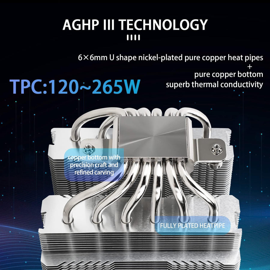Enfriador de CPU Thermalright Peerless Assassin 120 SE, 6 tubos de...