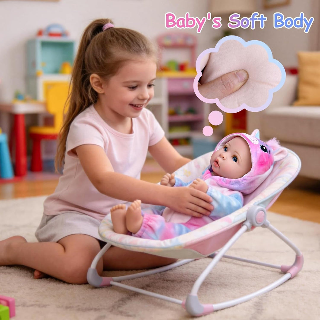 UOFTKIZ Real Life Baby Doll Girl - Muñeca realista de 17 pulgadas c...