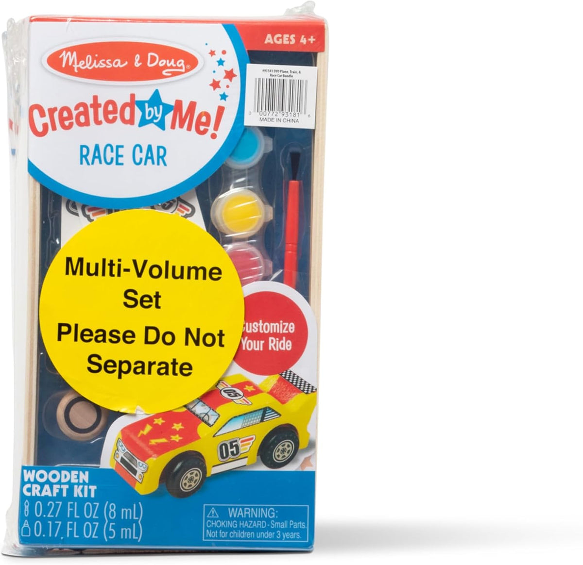 Coche de carreras DYO de Melissa & Doug.