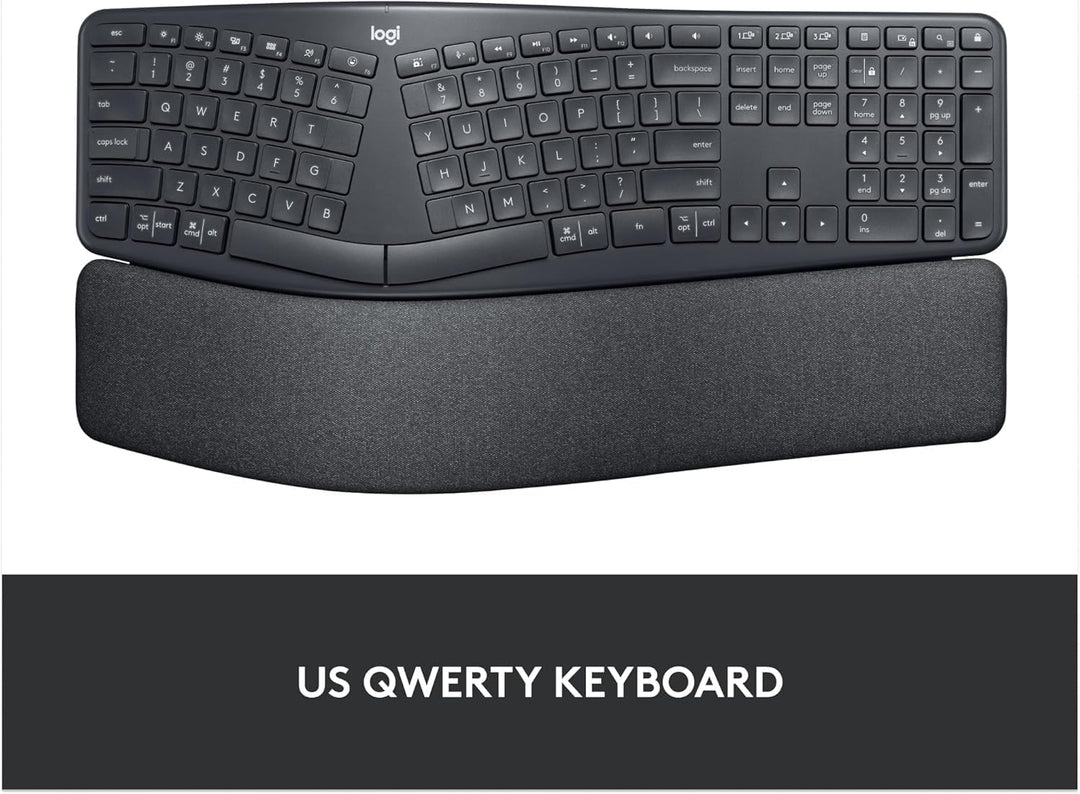 Logitech Ergo K860 Teclado ergonómico inalámbrico - Teclado dividid...