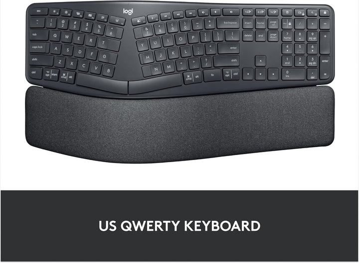 Logitech Ergo K860 Teclado ergonómico inalámbrico - Teclado dividid...