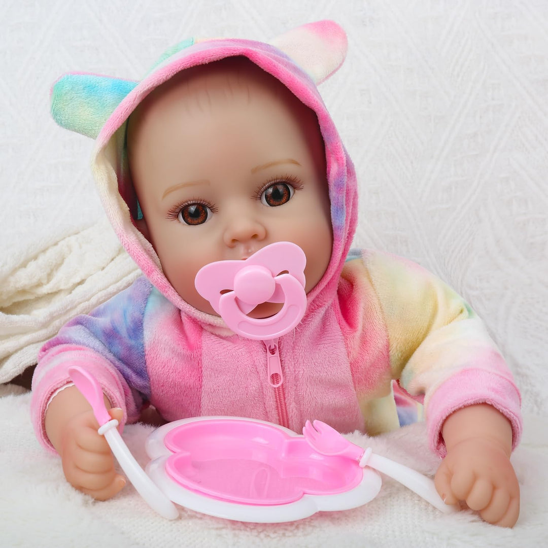 GOAROY Muñecas de bebé realistas para niña, 18 pulgadas, grande, re...