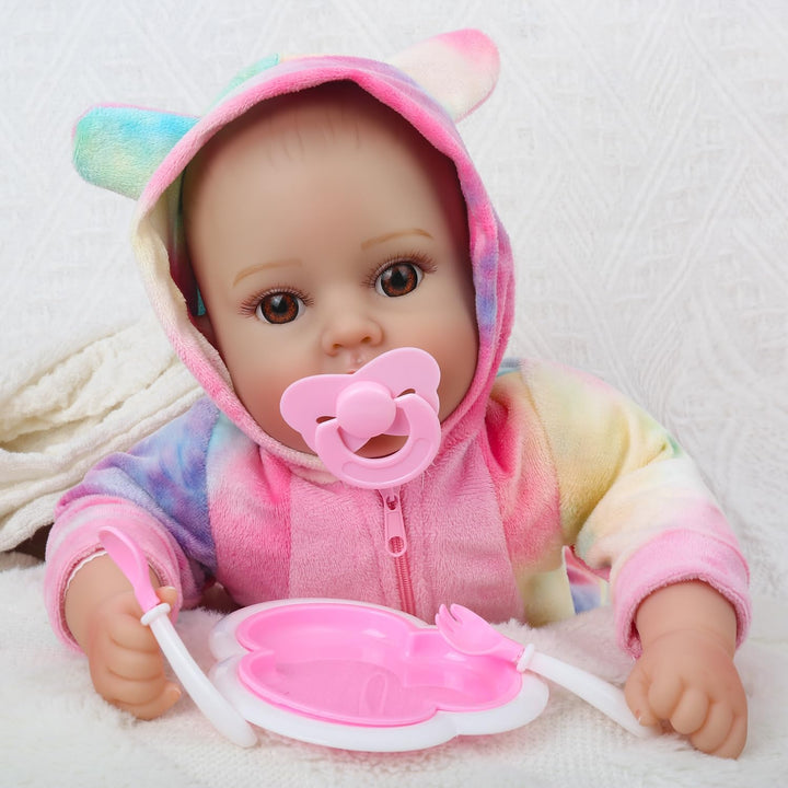 GOAROY Muñecas de bebé realistas para niña, 18 pulgadas, grande, re...
