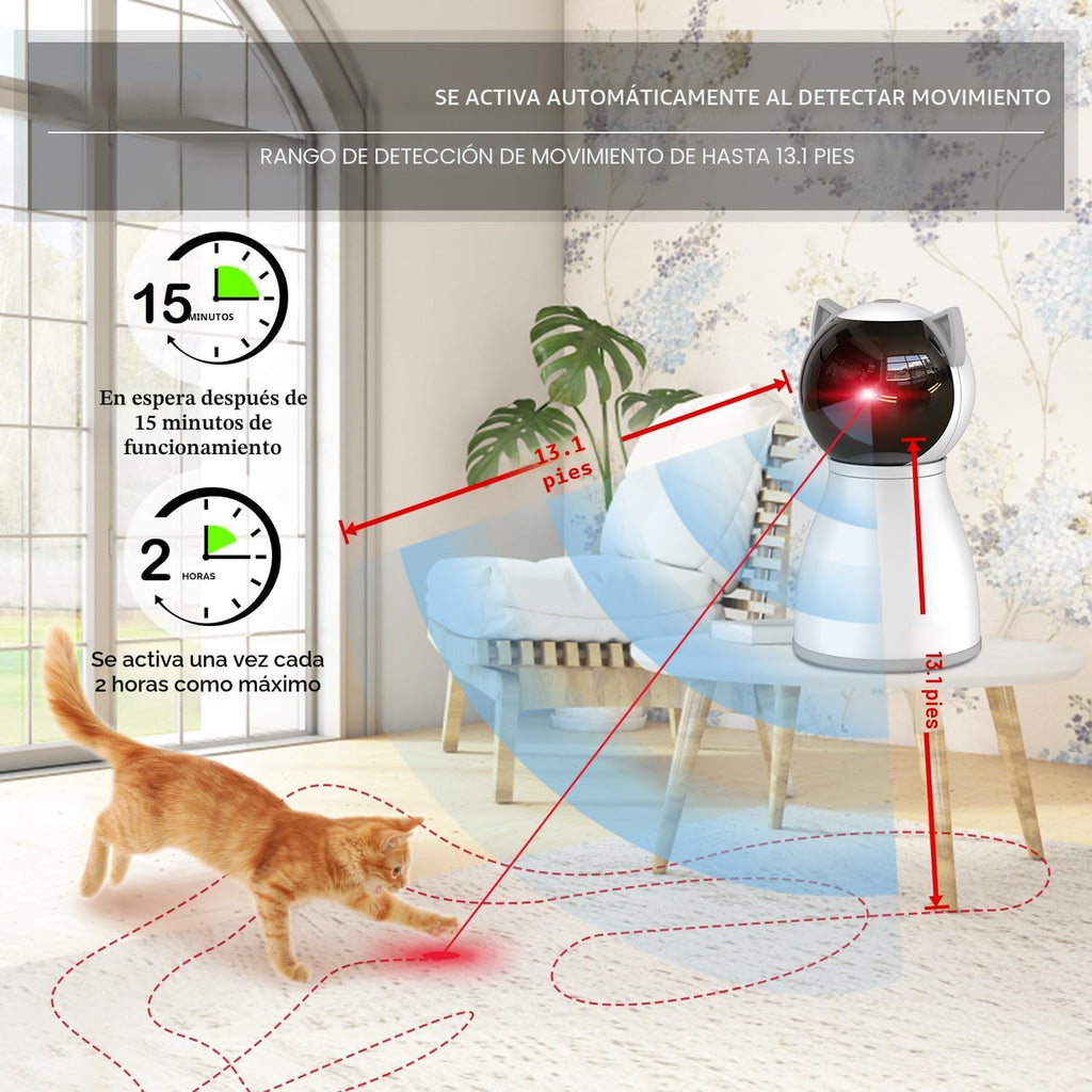 YVE LIFE Juguetes Interactivos Láser para Gatos de Interior, Juguetes Automáticos para Gatitos