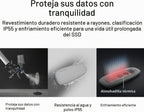 ASUS Cobble Carcasa SSD M.2, sin herramientas, USB-C 10 Gbps externa NVMe/SATA, refrigeración de aluminio, IP55 resistente al agua y al polvo, compatible con M.2 2230-2280, para PS5, MacBook y Windows, gris, 1 año de garantía