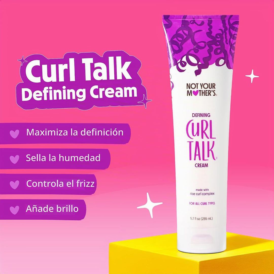 Not Your Mother's Curl Talk - Crema definidora, gel de peinado...
