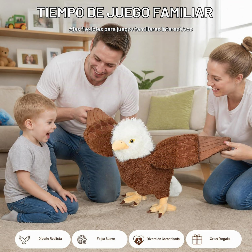 Peluche de águila calva con peso de 4 libras, felpa de águila calva de 20 pulgadas, para cumpleaños, regalo para niños, decoración de fiesta, cumpleaños y Navidad