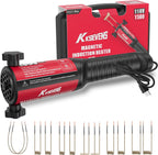 Calentador de inducción 1500W 110V Eliminación de pernos Herramienta de calentamiento por inducción magnética manual con 12 bobinas para quitar tornillos oxidados, Rojo