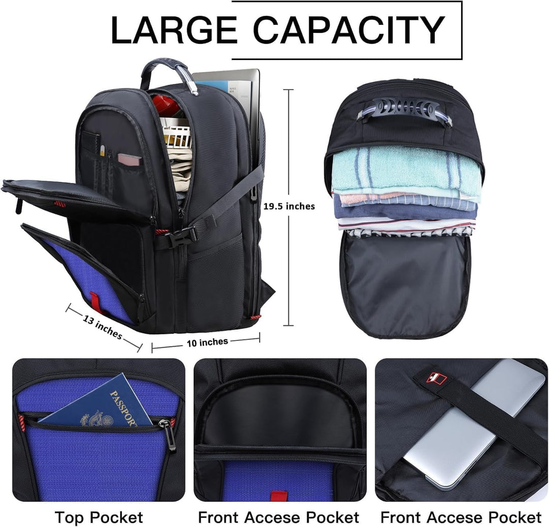 ANTERK Mochila extragrande, mochila de viaje, mochila resistente TS...