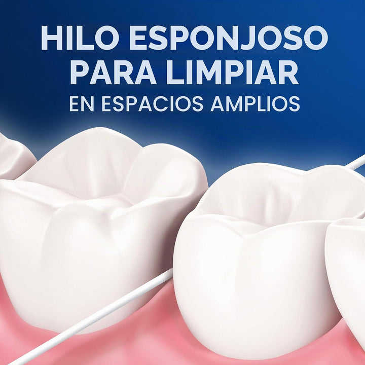 Oral-B Super hilo dental precortado, sabor menta, paquete de 50 uni...