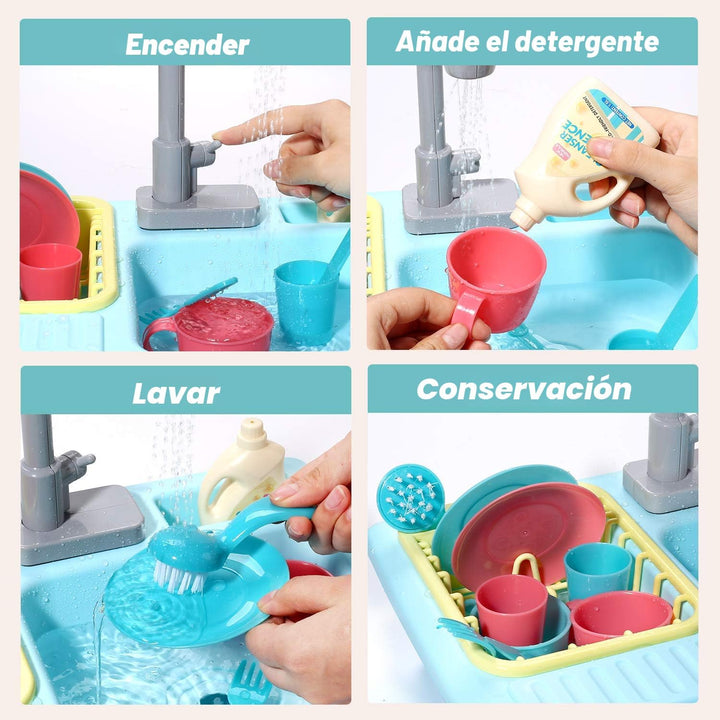 CUTE STONE - Juguetes de fregadero de cocina con cambio de color, j...