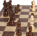 Kangaroo's juego de ajedrez de madera plegable con cierre magnético
