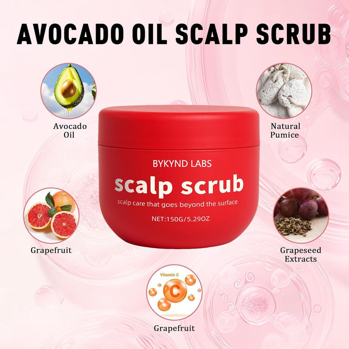 Exfoliante oficial de BYKYND LABS para cuero cabelludo con aceite d...